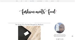 Desktop Screenshot of fashionmeetsfood.com