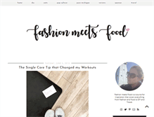 Tablet Screenshot of fashionmeetsfood.com